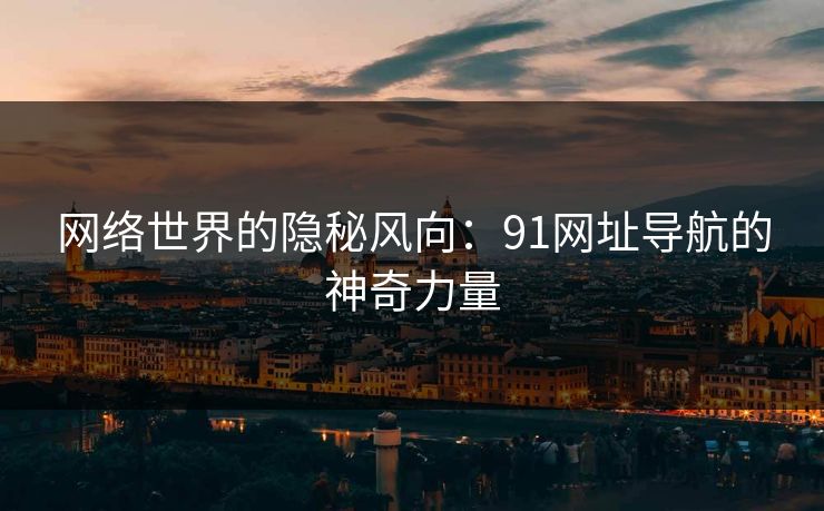 网络世界的隐秘风向：91网址导航的神奇力量