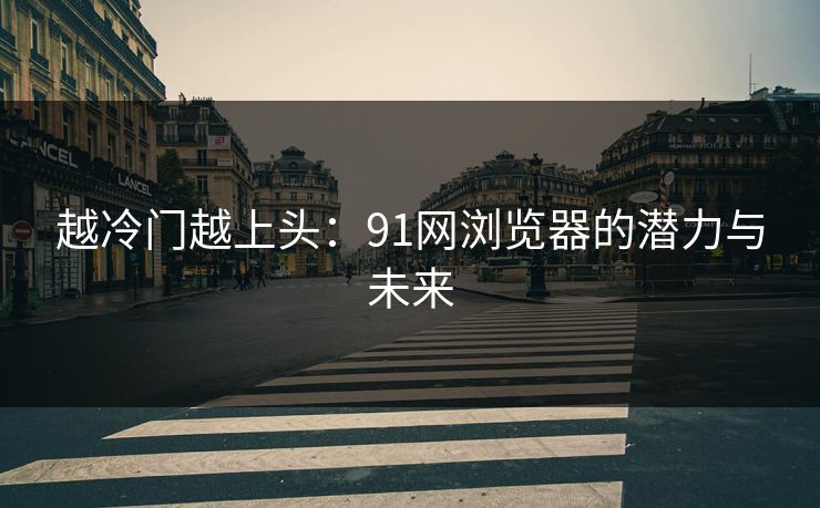 越冷门越上头：91网浏览器的潜力与未来