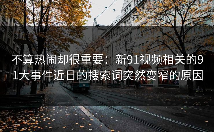 不算热闹却很重要：新91视频相关的91大事件近日的搜索词突然变窄的原因