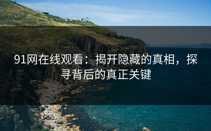 91网在线观看：揭开隐藏的真相，探寻背后的真正关键
