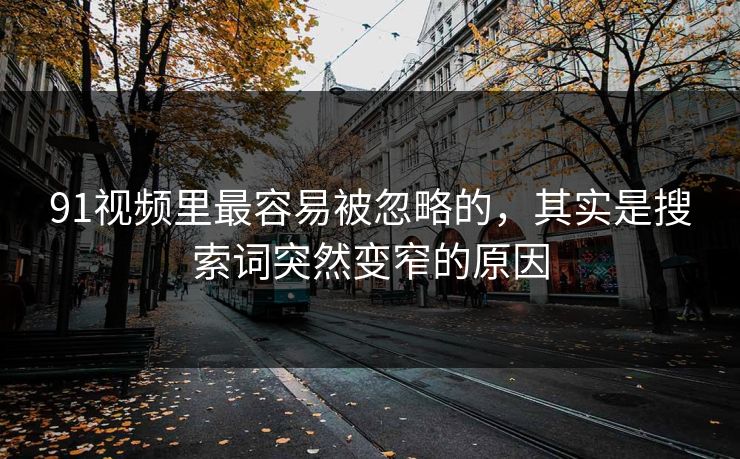 91视频里最容易被忽略的，其实是搜索词突然变窄的原因
