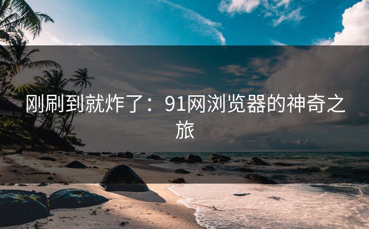 刚刷到就炸了：91网浏览器的神奇之旅